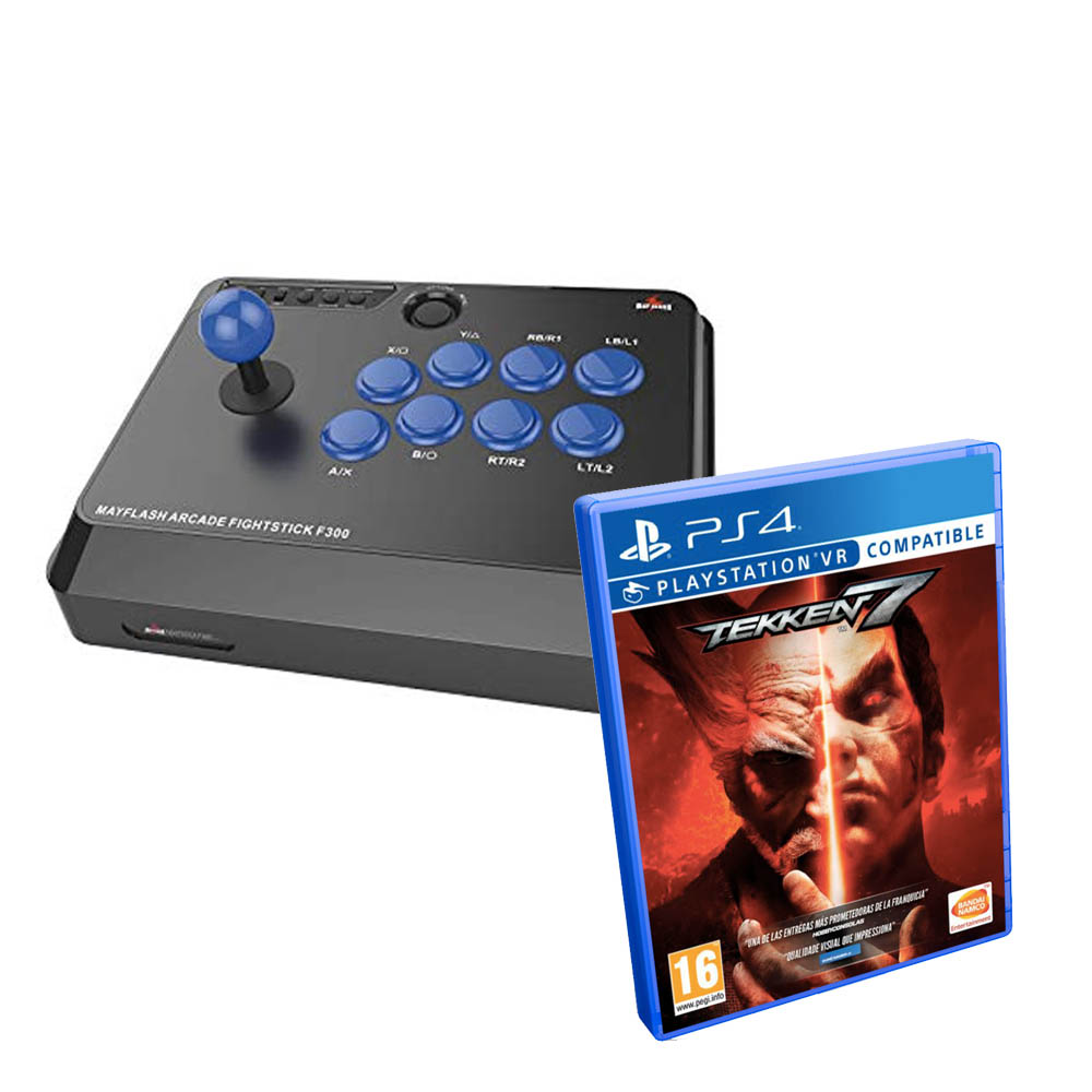 Fighting Stick Mayflash F300 + Tekken 7 PS4