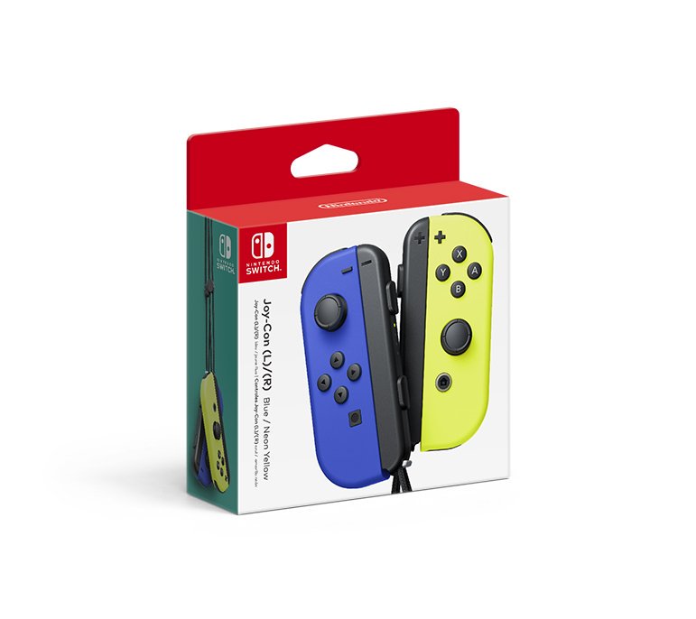 Mando Joy-Con Set Izqda/Derecha Azul/Amarillo Neon Nintendo Switch
