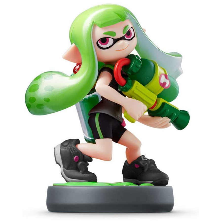 Figura Amiibo Splatoon Inkling Chica Verde