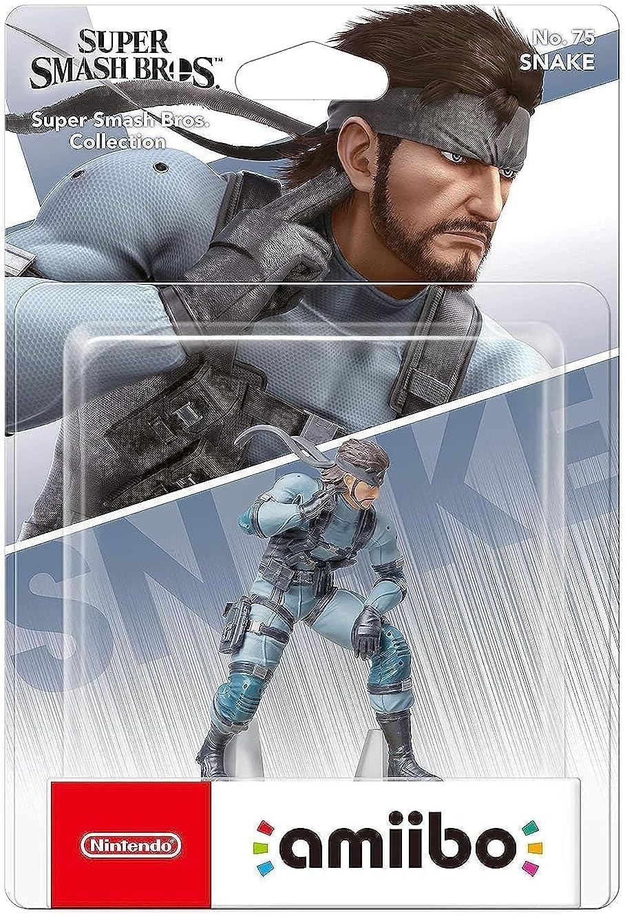 Reacondicionado: Figura Amiibo Solid Snake Coleccion Super Smash Bros