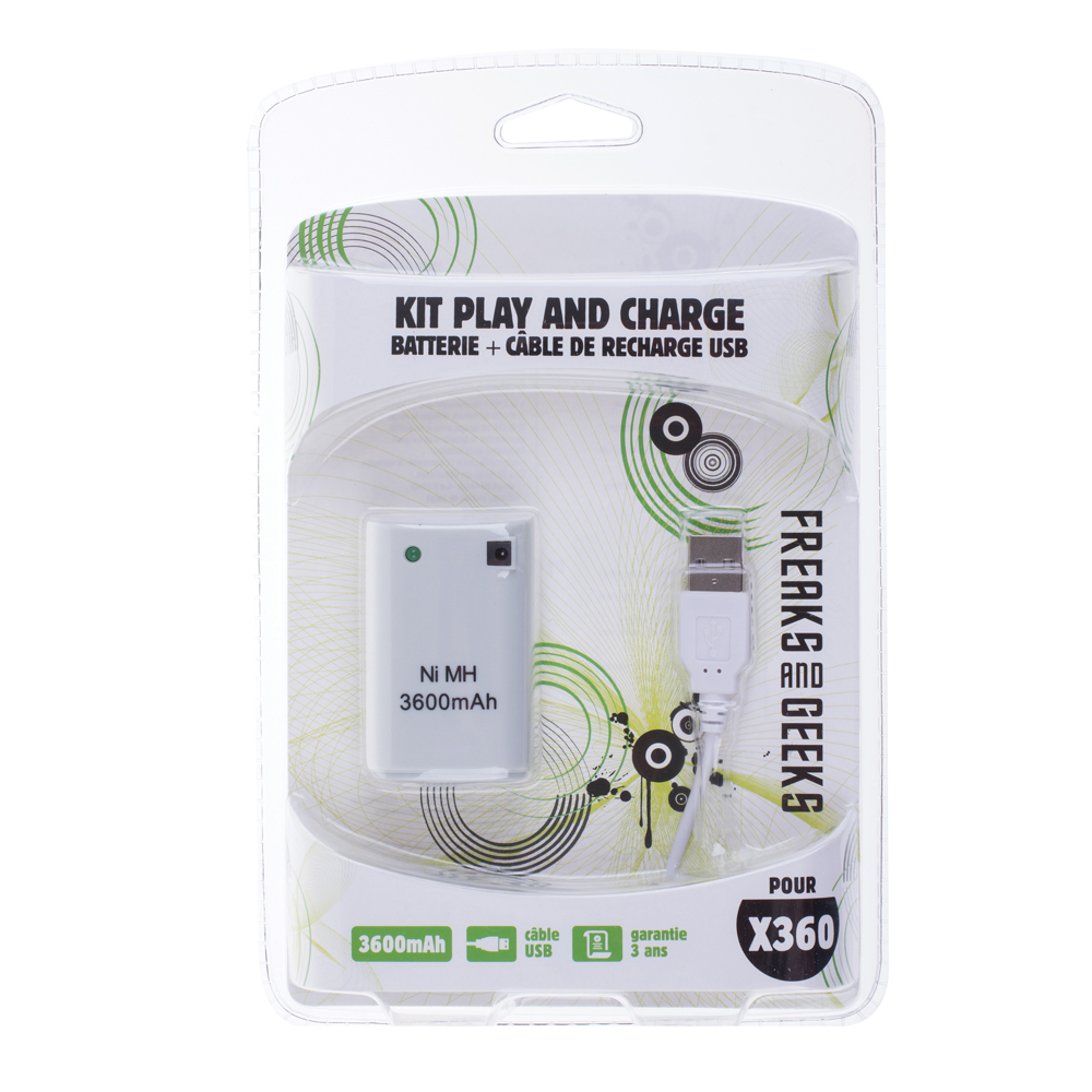 Juega y Carga F&G Blanco Xbox360