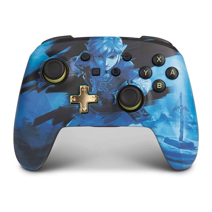 Mando Inalambrico Power A Zelda Link Azul Switch