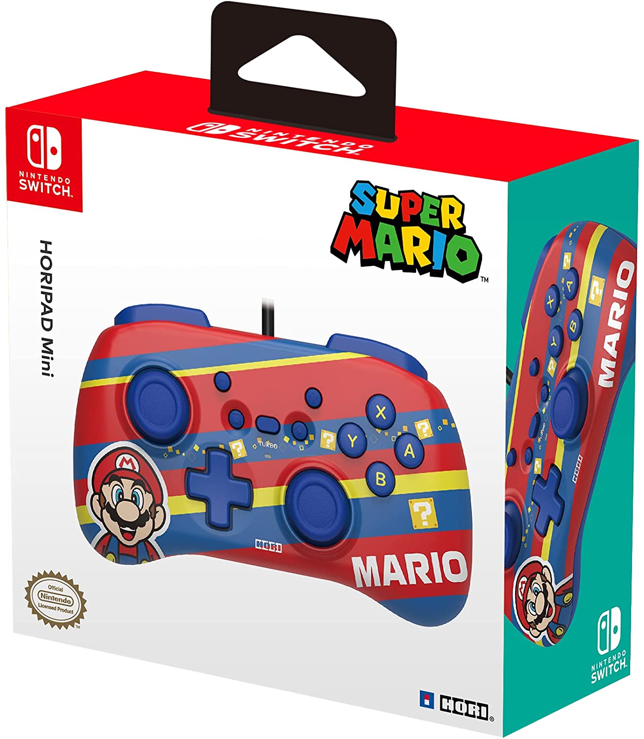 Mando con Cable Horipad Mini Mario Switch