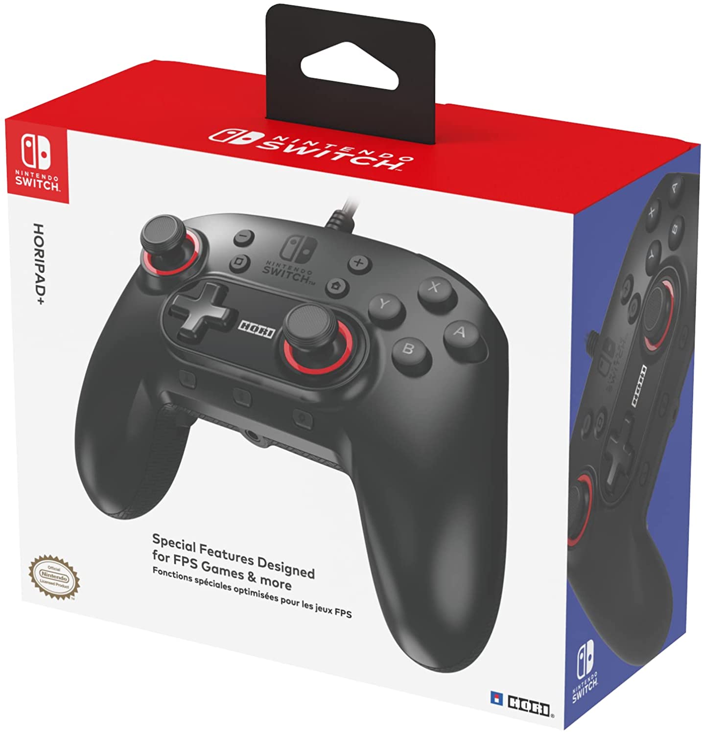 Mando Con Cable Horipad Plus Switch/Switch 2