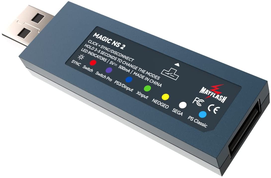 Reacondicionado: Adaptador MAGIC-NS 2 Wireless & Wired Mayflash para Switch/Windows/Raspeberry PI