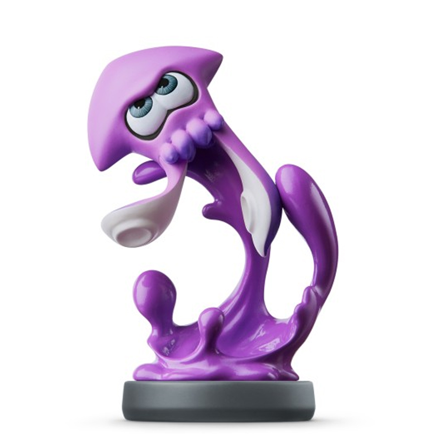 Figura Amiibo Splatoon Inkling Calamar Squid Violeta Splatoon