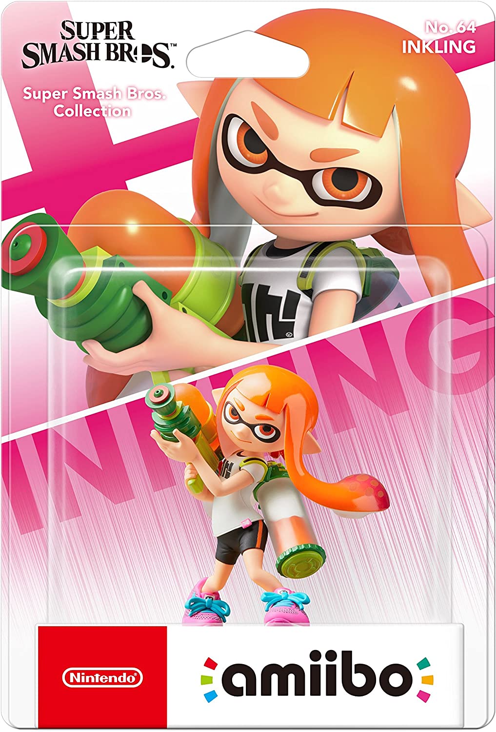 Figura Amiibo Inkling Chica Splatoon Coleccion Super Smash Bros