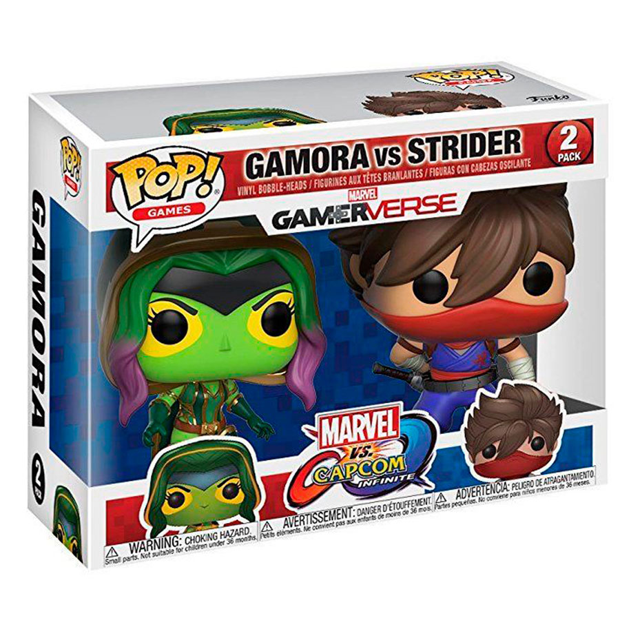 Pack Figuras Funko POP Gamora Vs Strider Marvel Vs Capcom