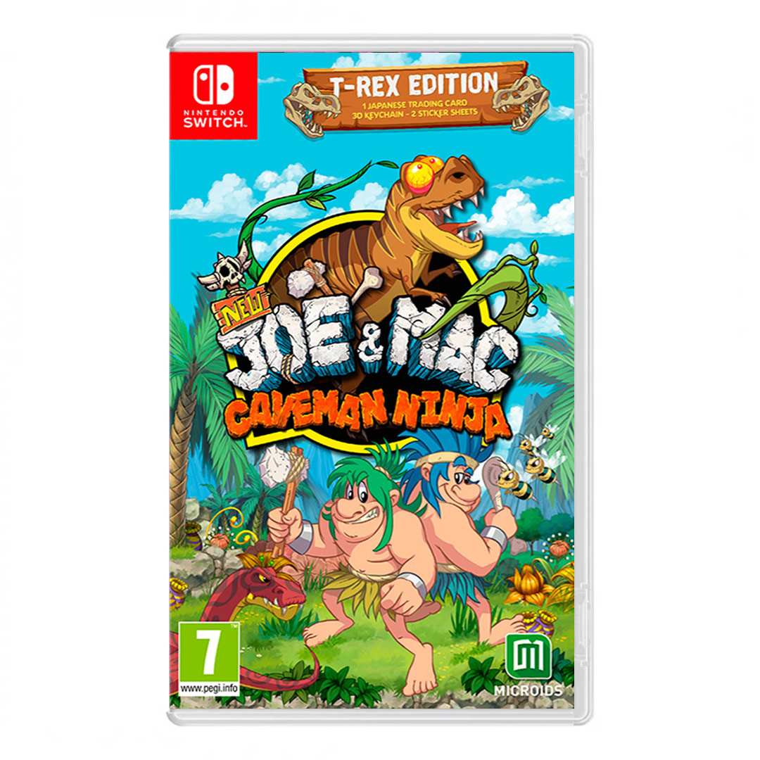 New Joe and Mac Caveman Ninja T-Rex Edition Switch (SP)