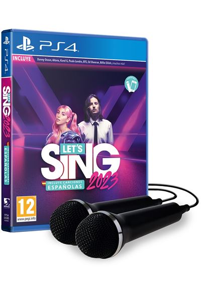 Lets Sing 2023 Incluye Canciones Españolas 2 Micros PS4 (SP)
