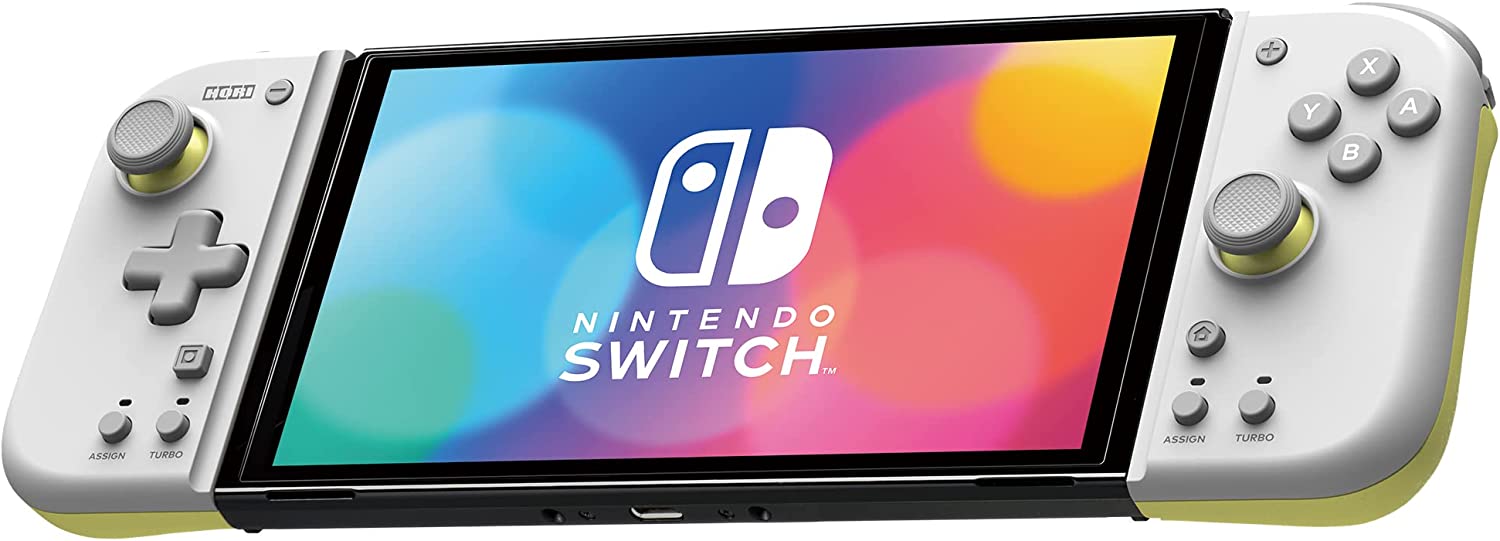 Mando Split Pad Compact Blanco Amarillo Hori Switch