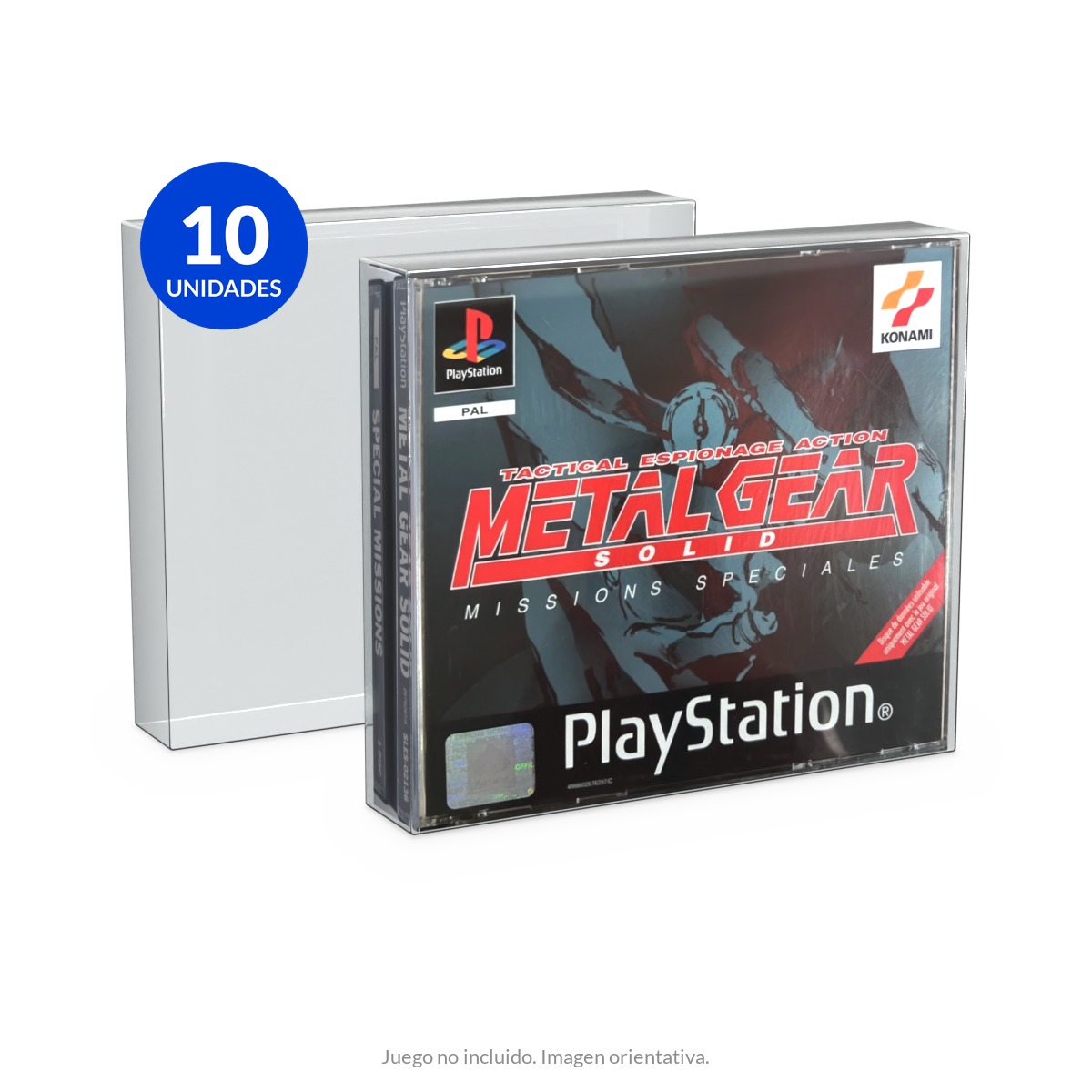 Set 10 Fundas Protectoras PET para Juegos de Caja Doble PSX