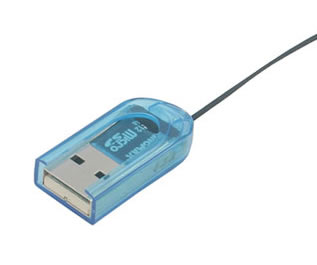 Llavero Lector USB para tarjetas MicroSDHC