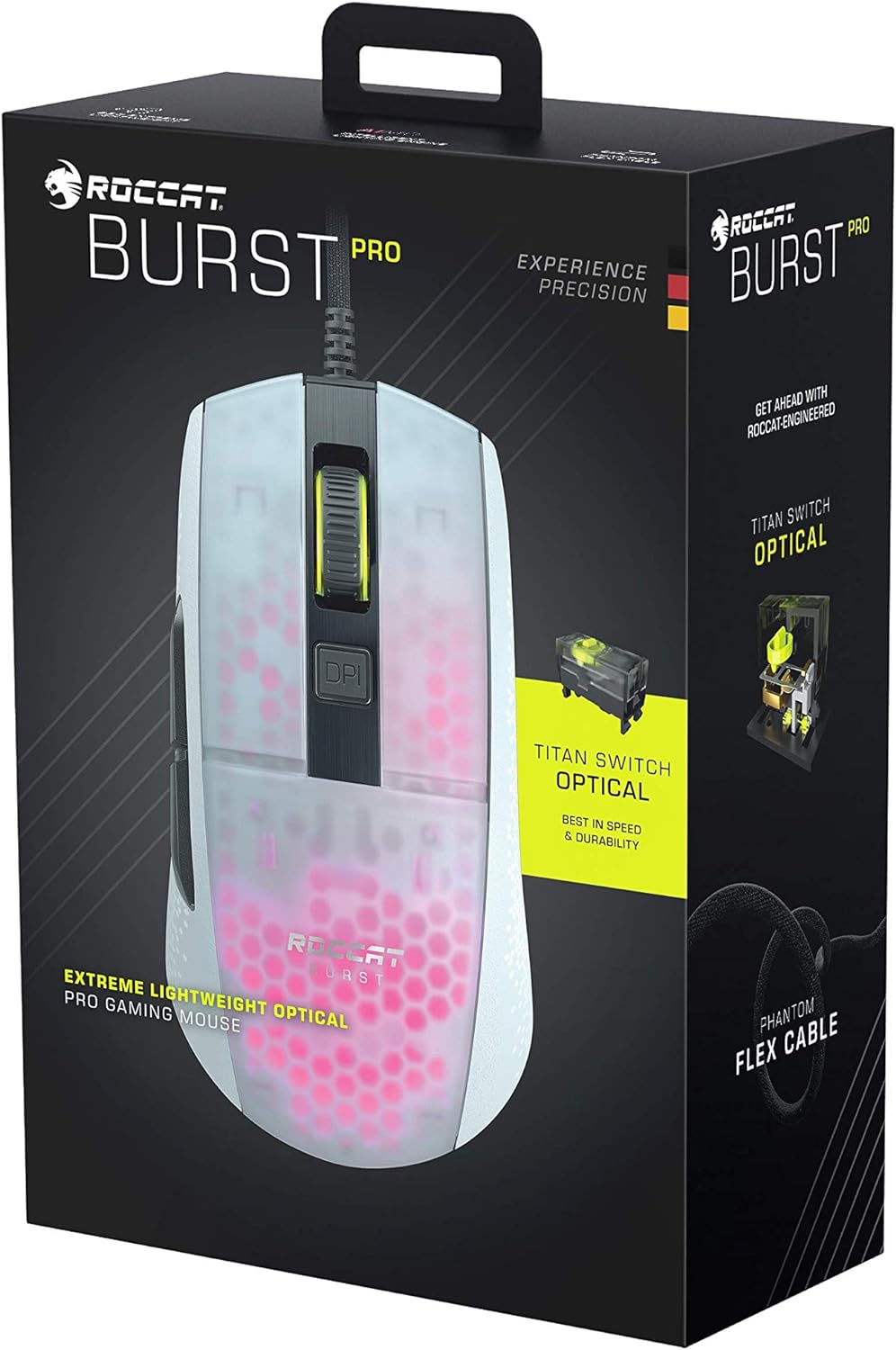 Raton Gaming Roccat Burst Pro Blanco