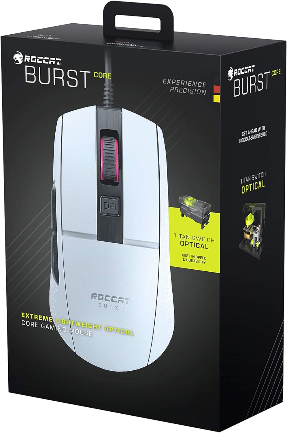 Raton Gaming Roccat Burst Core Mouse Blanco