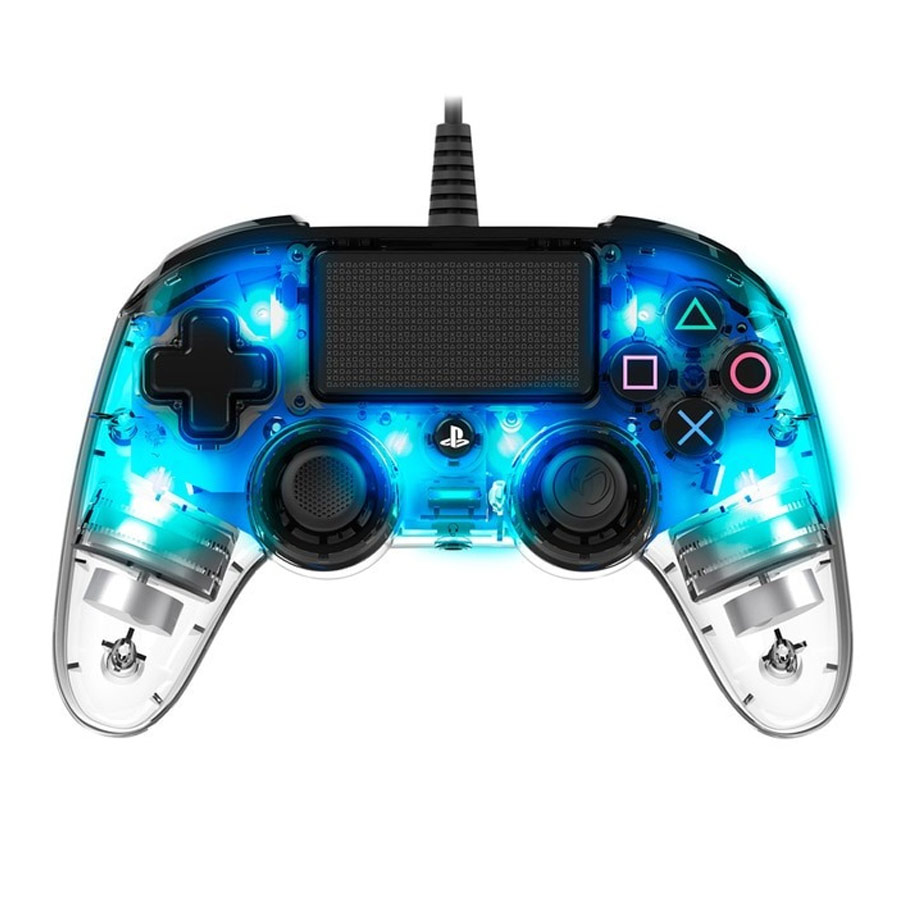 Mando Nacon con Cable Transparente PS4/PC