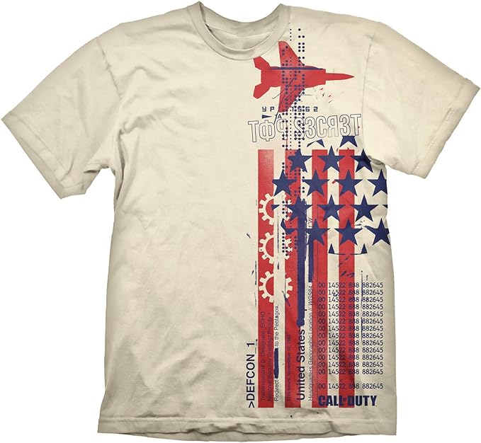 Camiseta Call of Duty Top Secret Crema Talla M