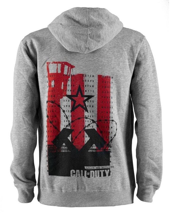 Sudadera con Cremallera Call of Duty Locate and Retrieve Gris Talla L