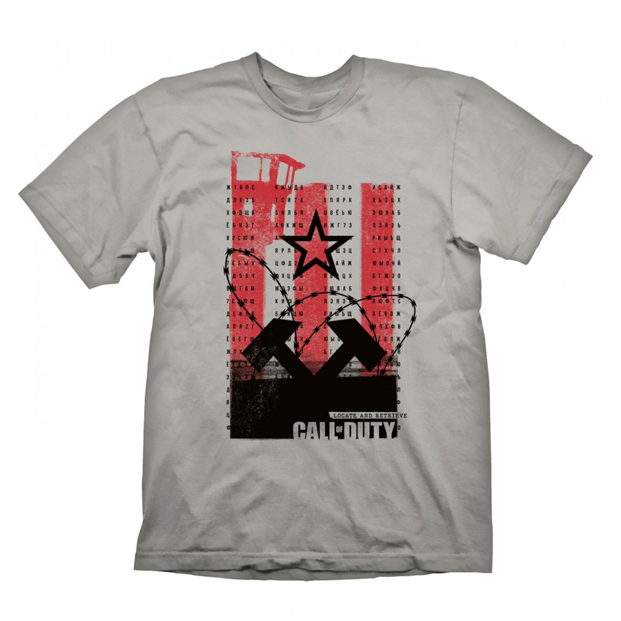 Camiseta Call of Duty Locate and Retrieve Gris Talla L