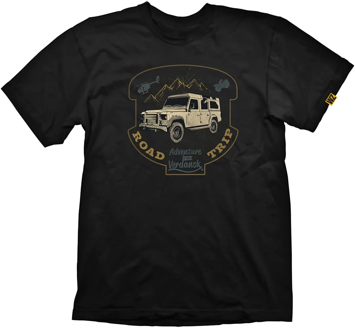 Camiseta Call of Duty Warzone Road Trip Negro Talla XL