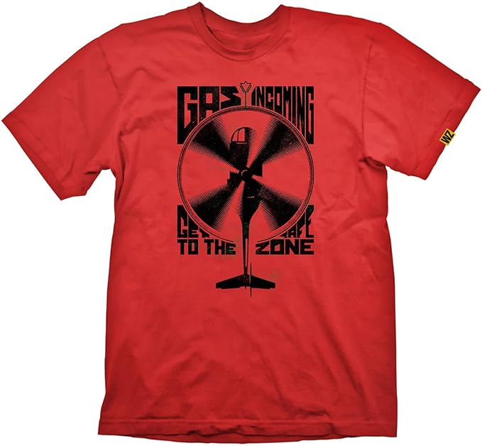 Camiseta Call of Duty Warzone Gas Incoming Rojo Talla XL