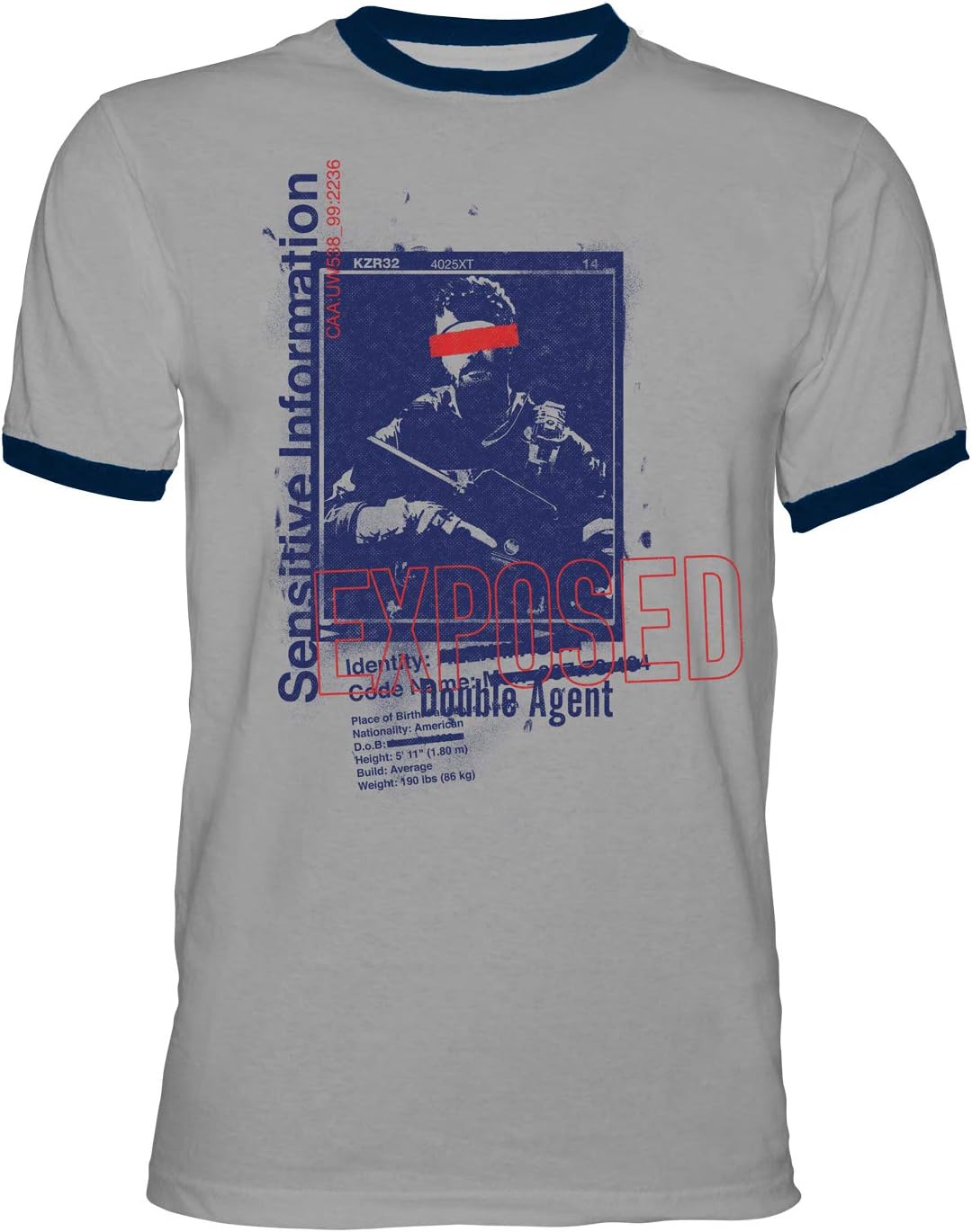 Camiseta Call of Duty Cold War Exposed Gris Talla XL