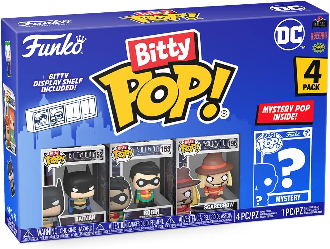 Pack 4 Figuras Funko Bitty POP Batman DC Comics