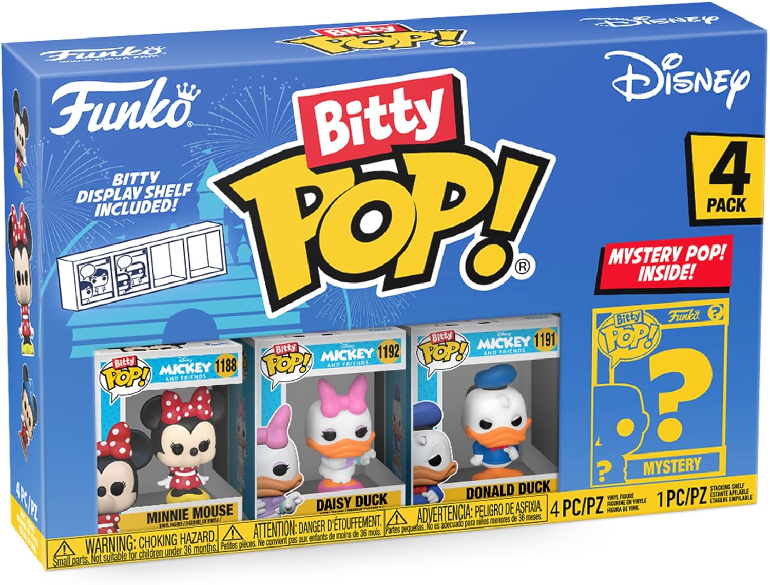 Pack 4 Figuras Funko Bitty POP Minnie Disney