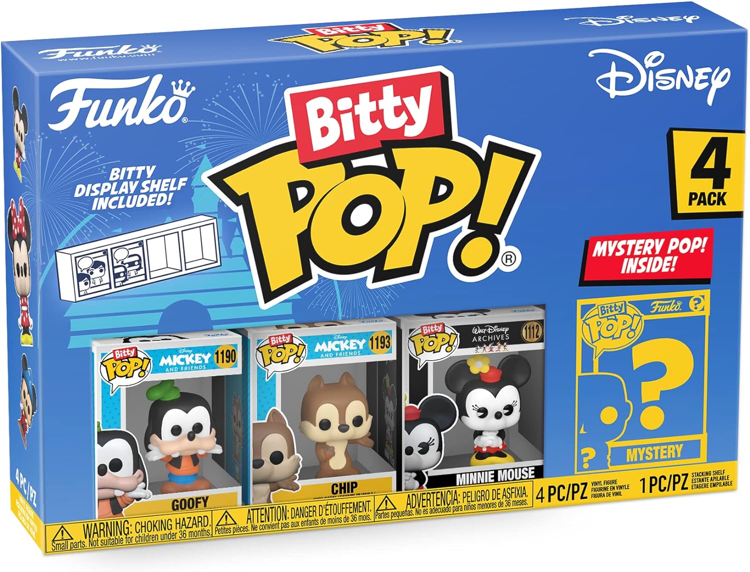 Pack 4 Figuras Funko Bitty POP Goofy Disney