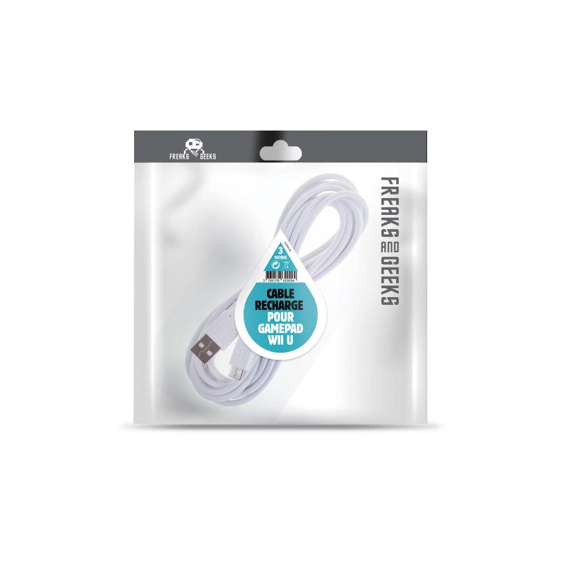 Cable de Carga F&G USB de 3M Mando WiiU