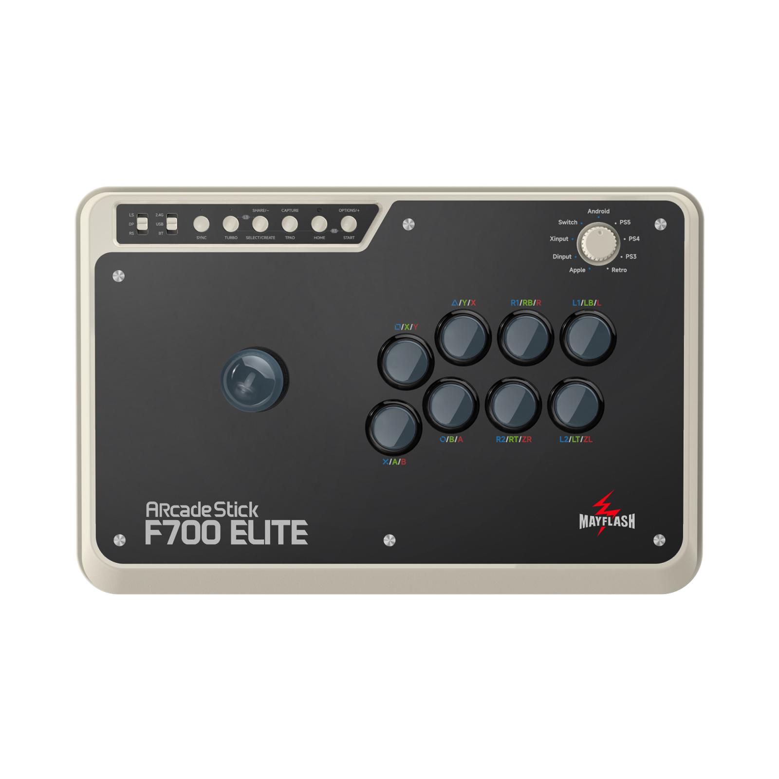 Arcade Stick Wireless F700 Elite Mayflash PS5/PS4/Switch/PC/Android