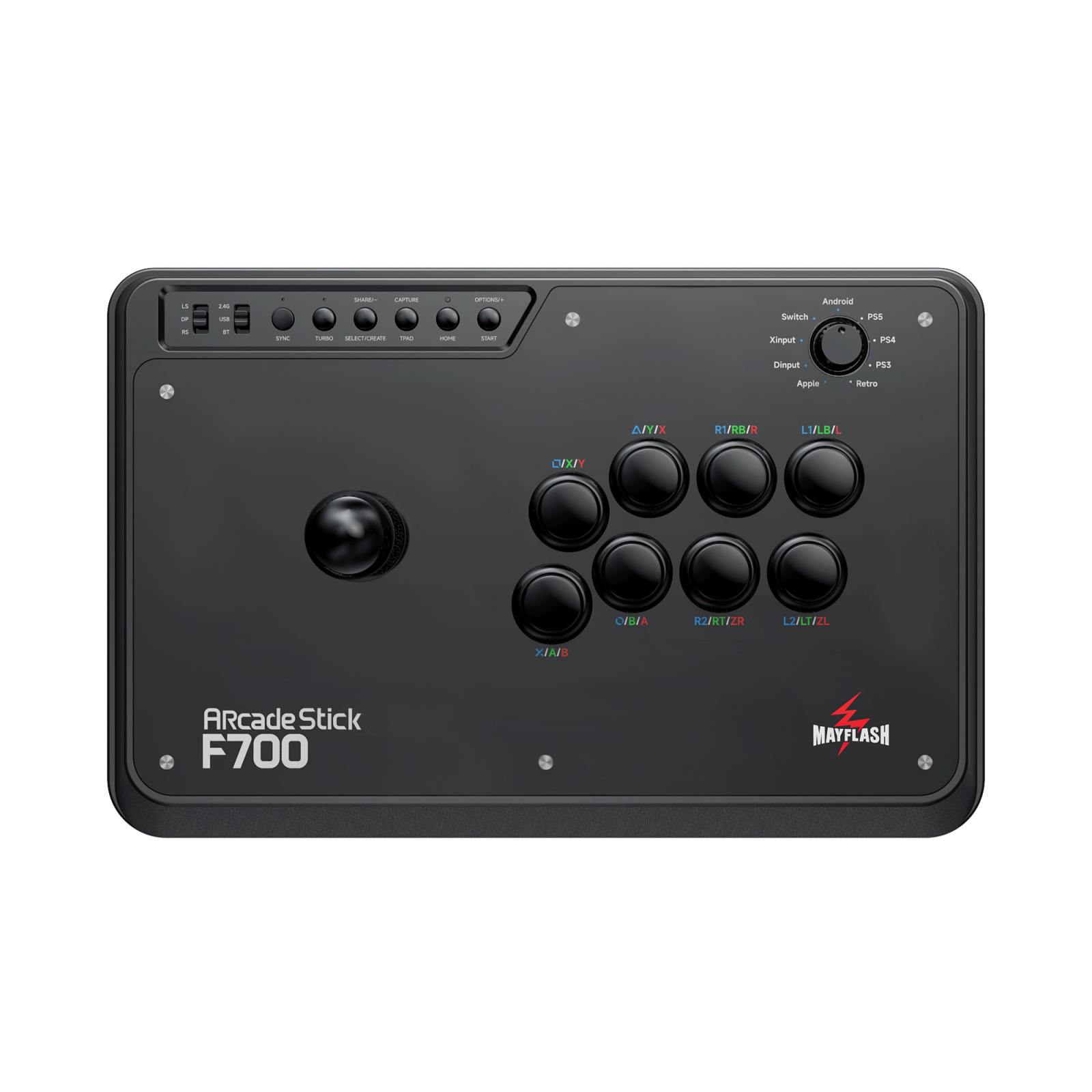 Arcade Stick Wireless F700 Mayflash PS5/PS4/Switch/PC/Android