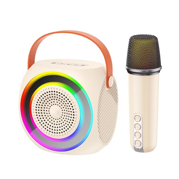 Altavoz Karaoke Bluetooth XO F42 RGB + Microfono Rosa