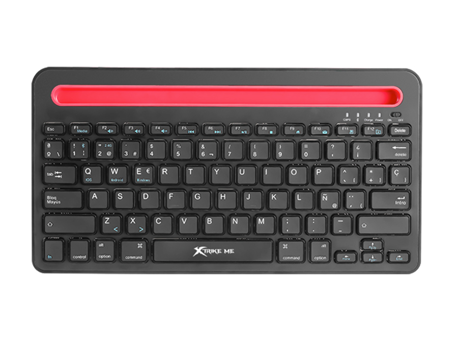 Teclado Xtrike Me Inalambrico + BT5.0 Soporte Movil Tablet KB230