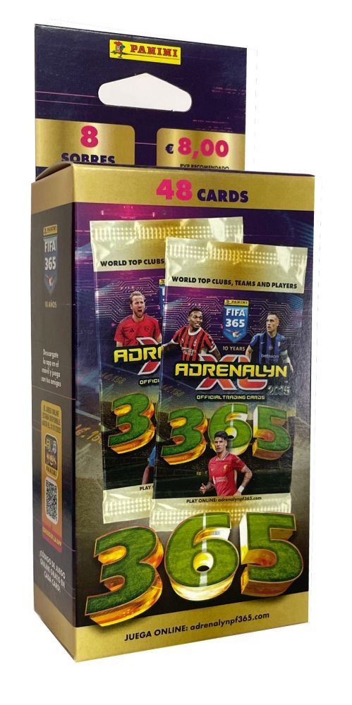 Ecoblister 8 Sobres Adrenalyn Fifa 365 2024-25 Panini