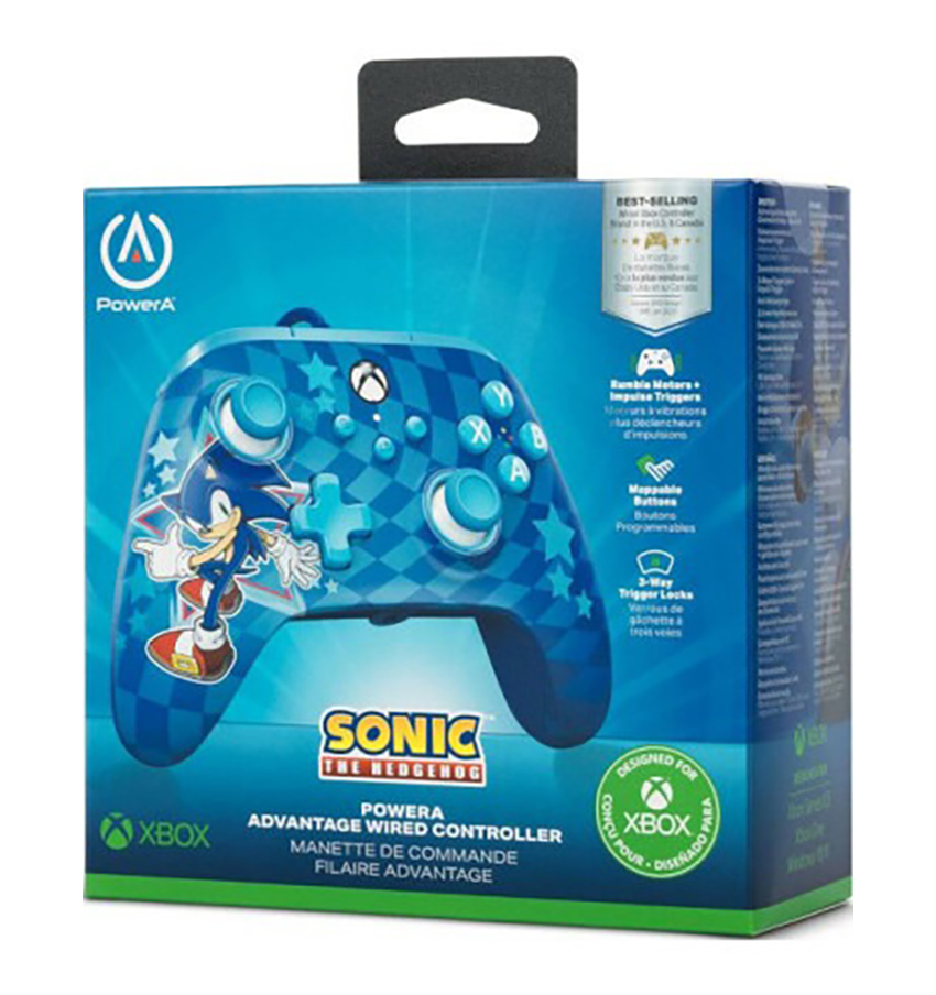 Mando con Cable Advange Power A Sonic Style Azul Xbox Series