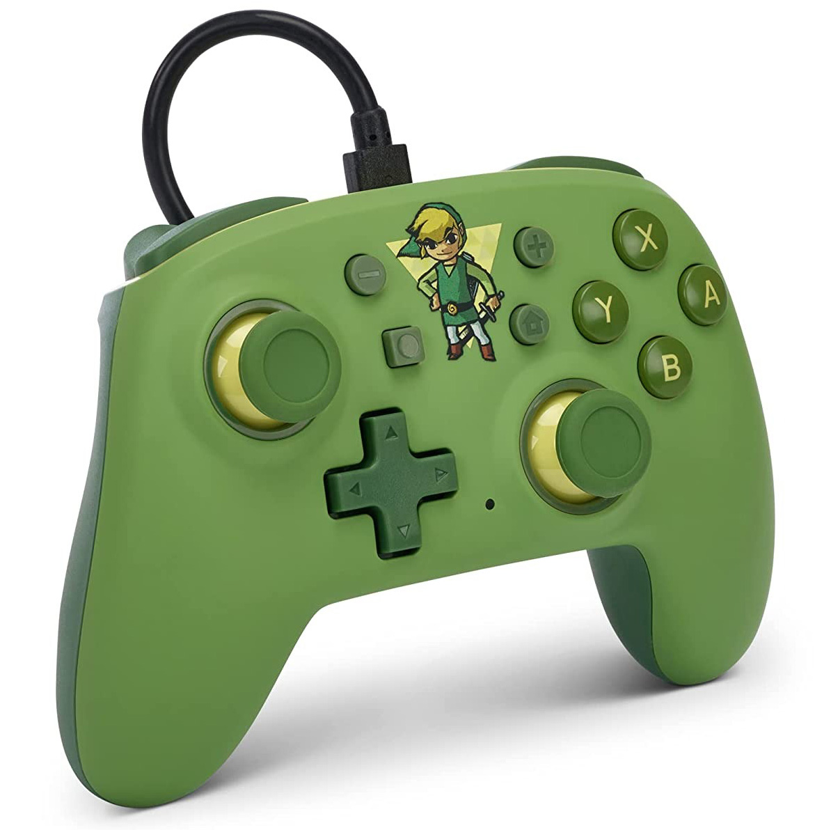 Mando con Cable Nano Power A Zelda Toon Link Verde Switch