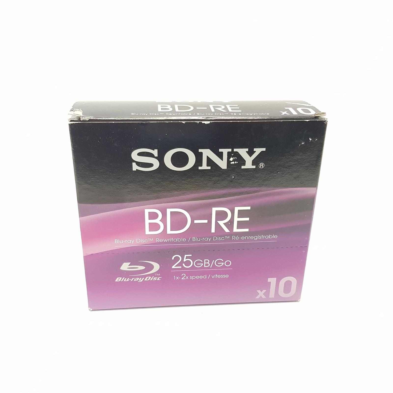 Pack 10x BluRay Sony BD-RE 25GB