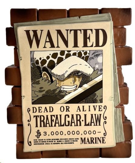 Figura Hucha One Piece Affiche Wanted Law Plastoy