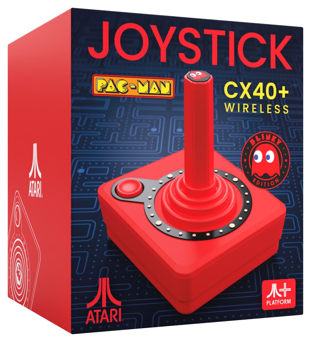 Joystick Inalambrico Atari CX40+ Edicion Pac-Man Rojo