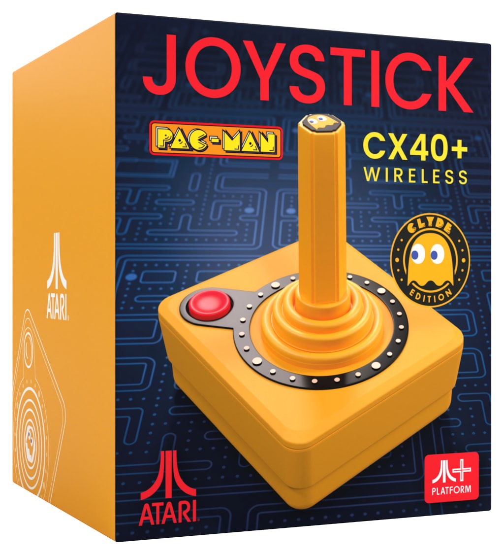 Joystick Inalambrico Atari CX40+ Edicion Pac-Man Naranja