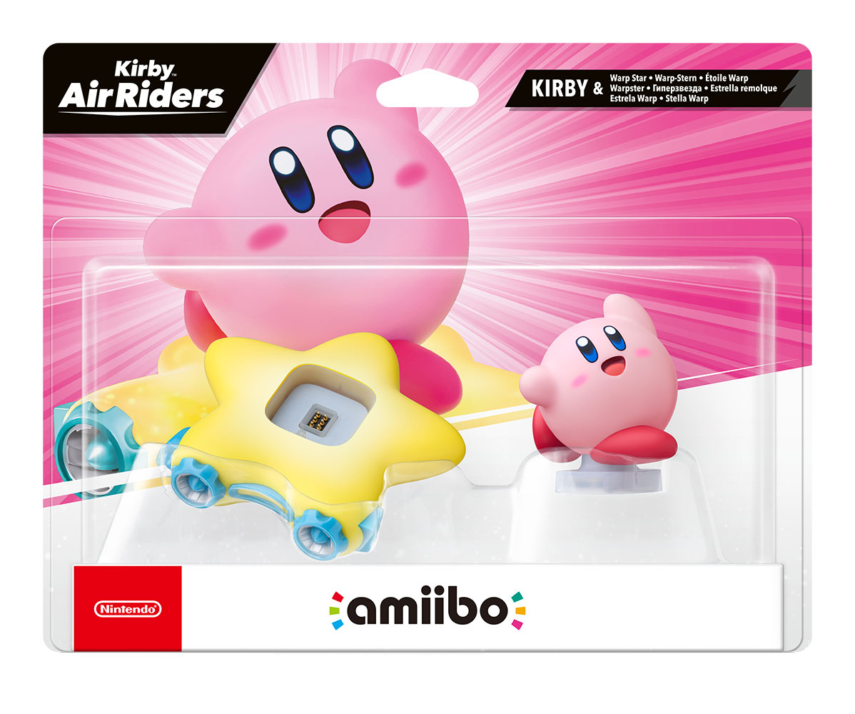 Figura Amiibo Kirby & Estrella Remolque Coleccion Kirby Air Riders