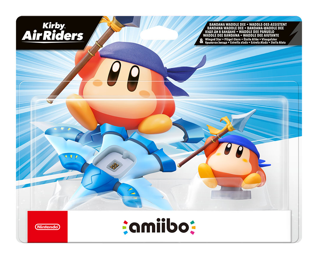 Figura Amiibo Waddle Dee Pañuelo & Estrella Alada Coleccion Kirby Air Riders