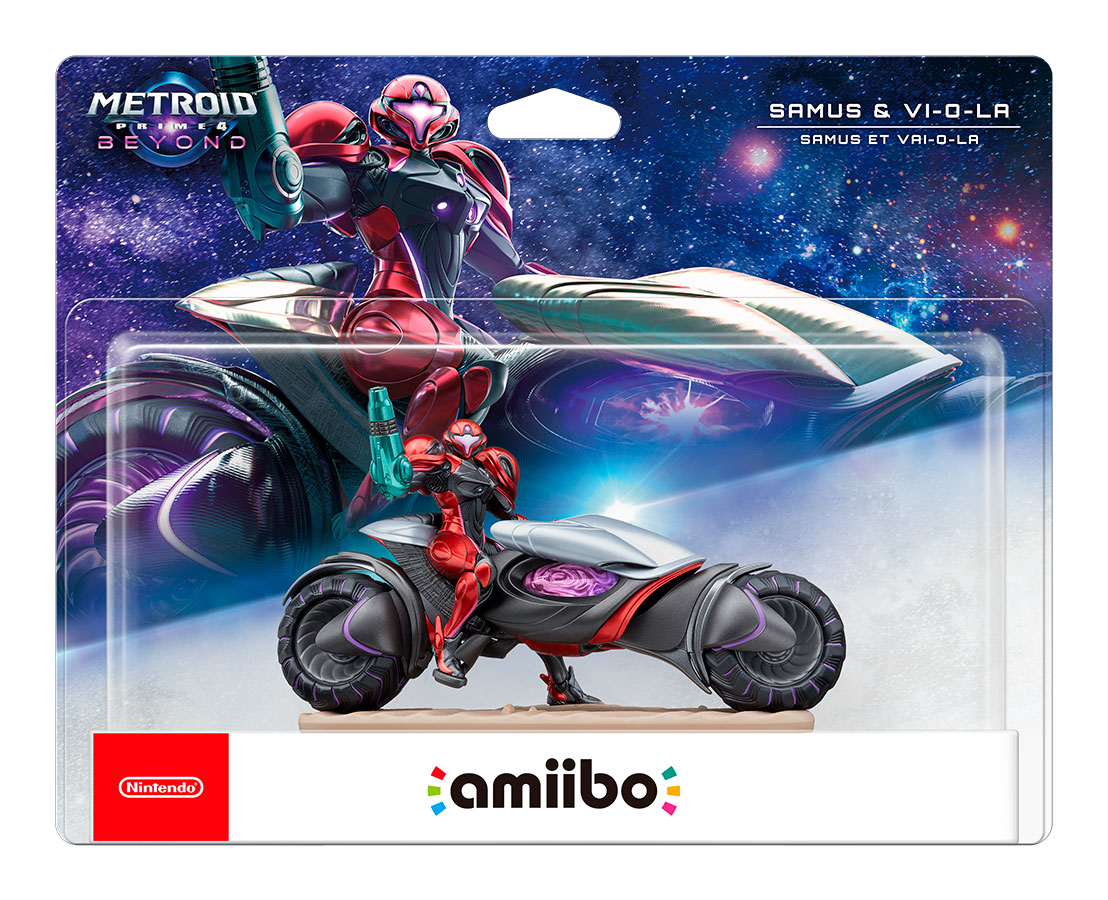 Figura Amiibo Samus & VI-O-LA Coleccion Metroid Prime 4 Beyond