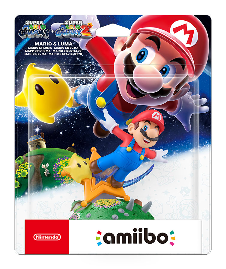 Figura Amiibo Mario & Luma Coleccion Super Mario Galaxy