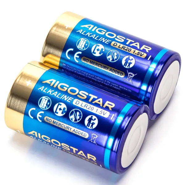 Pilas Alcalinas LR20 D 1,5V Aigostar
