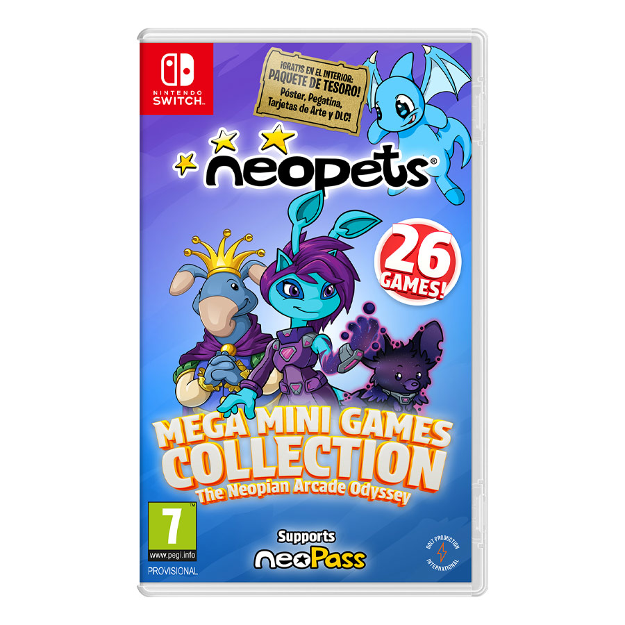 Neopets Mega Mini Games Collection The Neopian Arcade Odyssey Day One Edition Switch (SP)