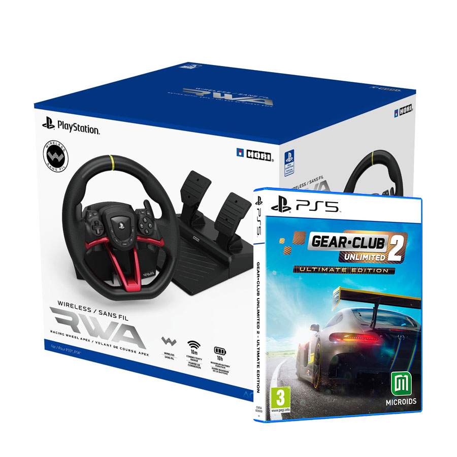 Pack Volante Hori RWA Apex + Gear Club Unlimited 2 Ultimate Edition PS5