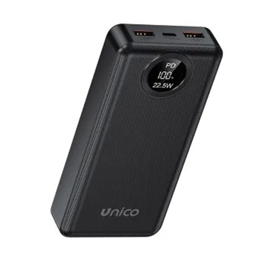Power Bank Puertos Tipo-C y 2 USB 20000mAh Carga Rapida PB3007 Negro Unico