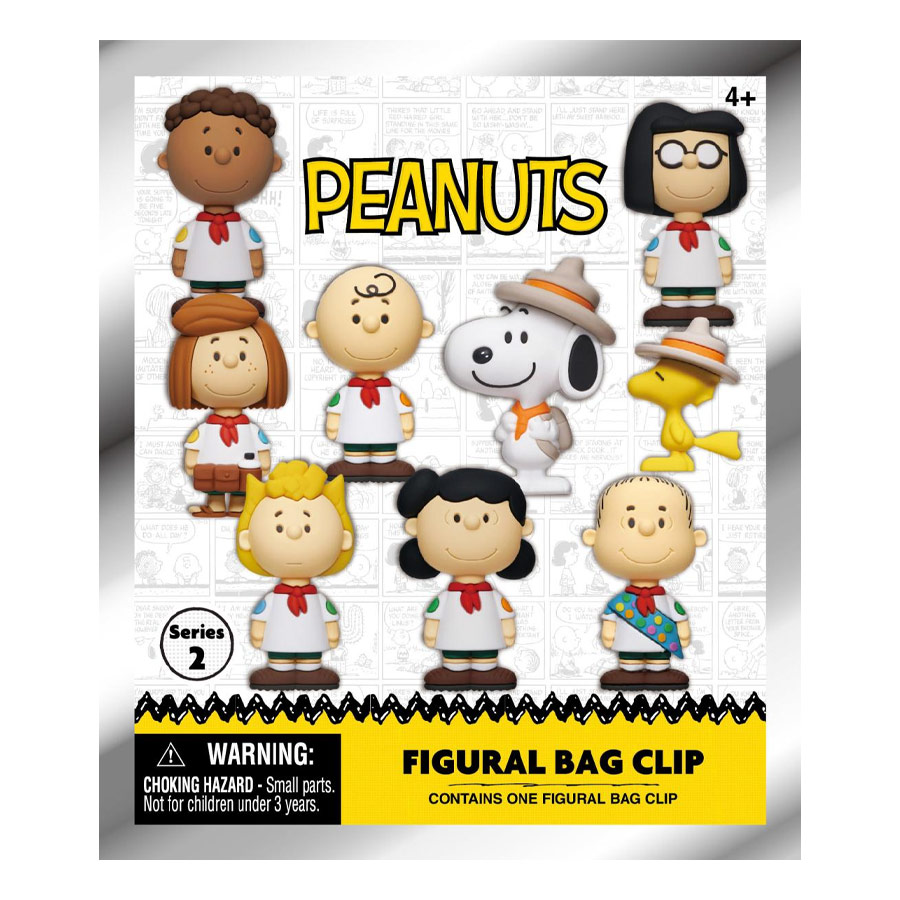 Figura Sorpresa Clip para Bolsas Peanuts Snoopy Monogram